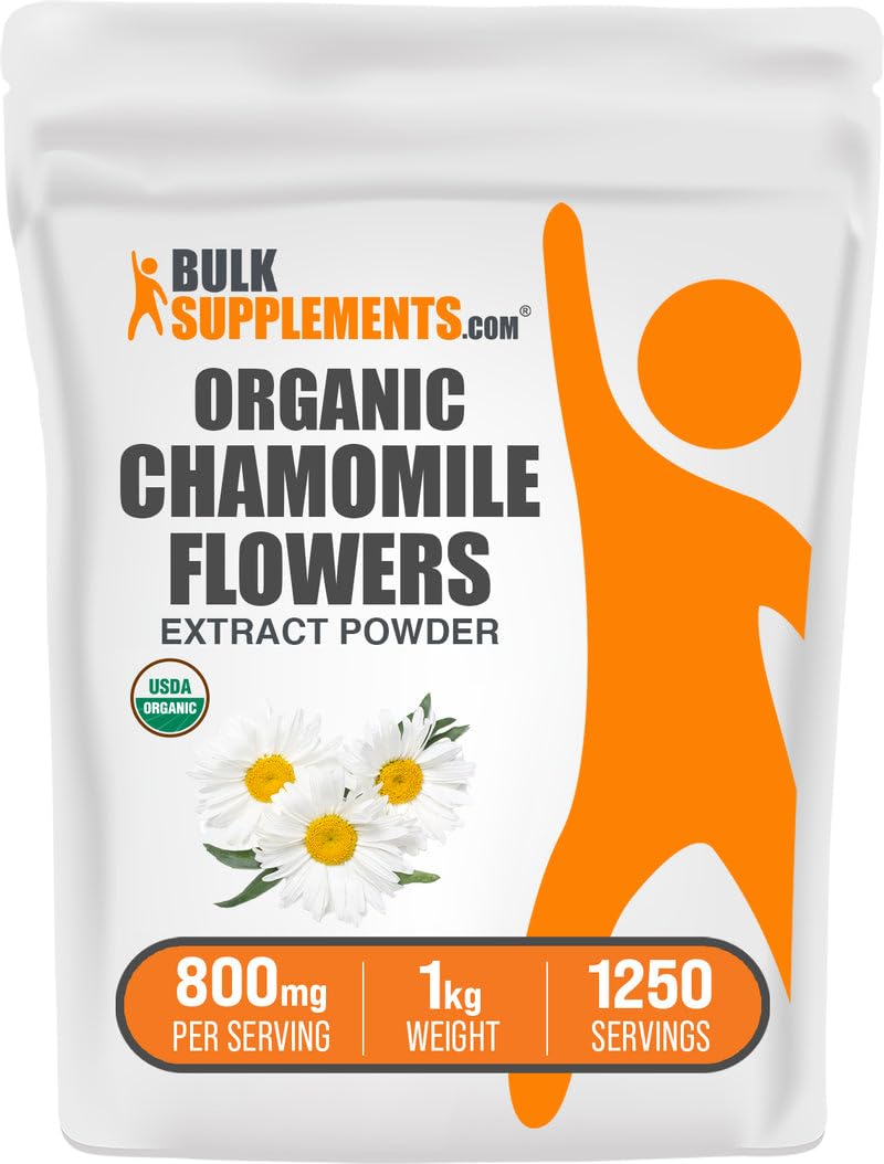 BulkSupplements Extrait de Camomille Bio 1kg vue avant