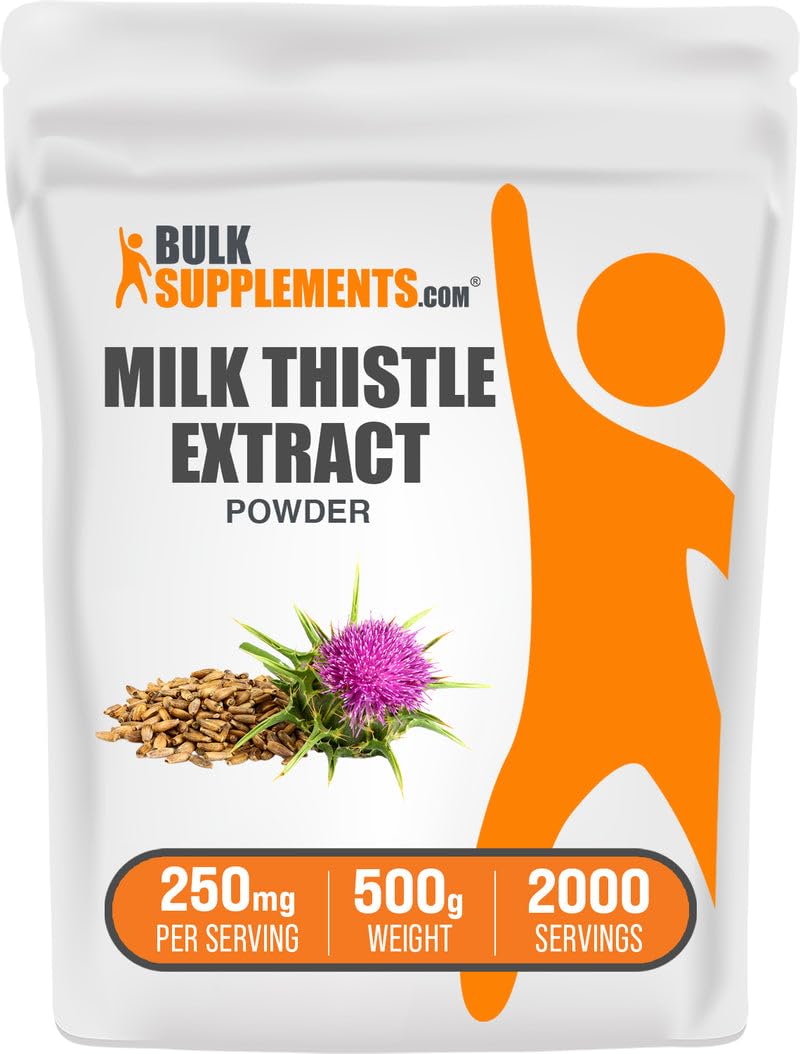 BulkSupplements Extrait de Chardon-Marie 500g - vue de face