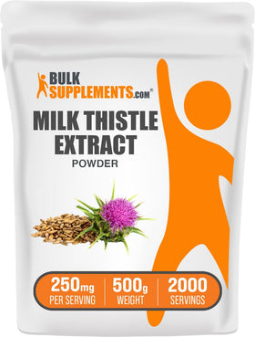 BulkSupplements Extrait de Chardon-Marie 500g - vue de face