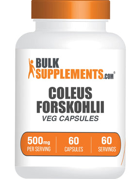 BulkSupplements Extrait de Coleus Forskohlii 60 capsules vue de face