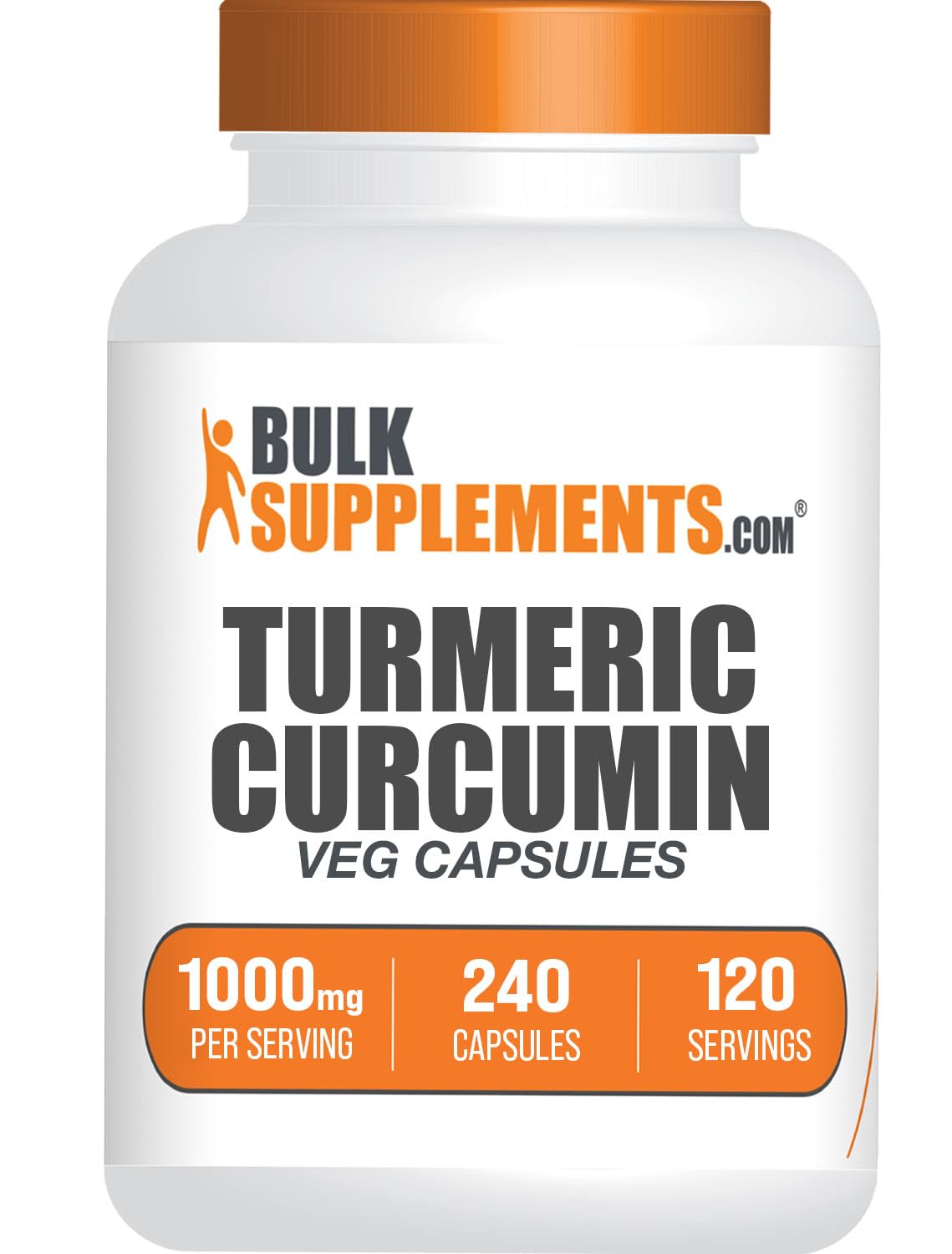 BulkSupplements Extrait de Curcuma 1000mg capsules végétales avant de l'ouverture