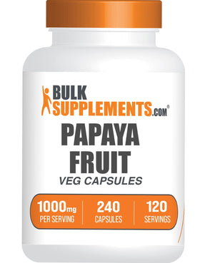 BulkSupplements Extrait de Fruit de Papaye 1000mg gélules vue de face