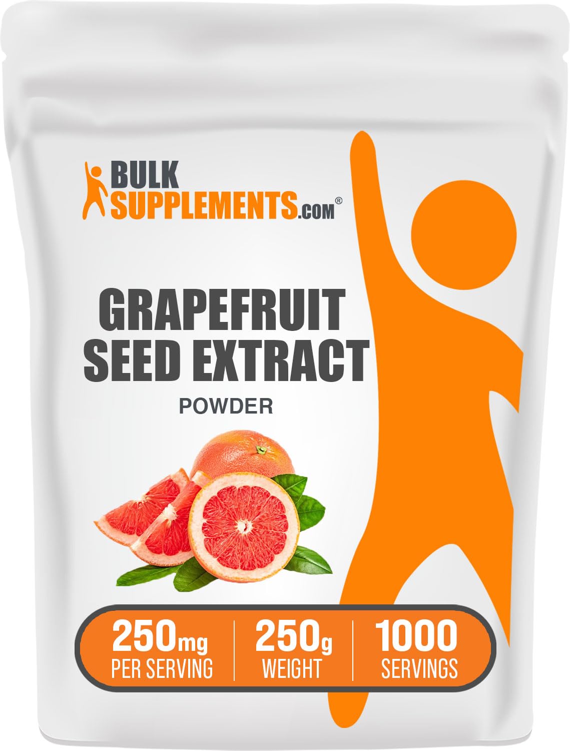 BulkSupplements Extrait de Graines de Pamplemousse 250mg avant de l'ouvrir