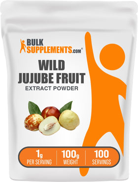 BulkSupplements Extrait de Jujube Sauvage 100g, vue de face