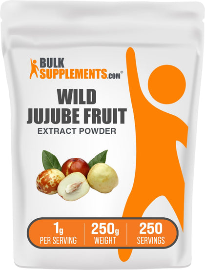 BulkSupplements Extrait de Jujube Sauvage en Poudre 250g vue avant