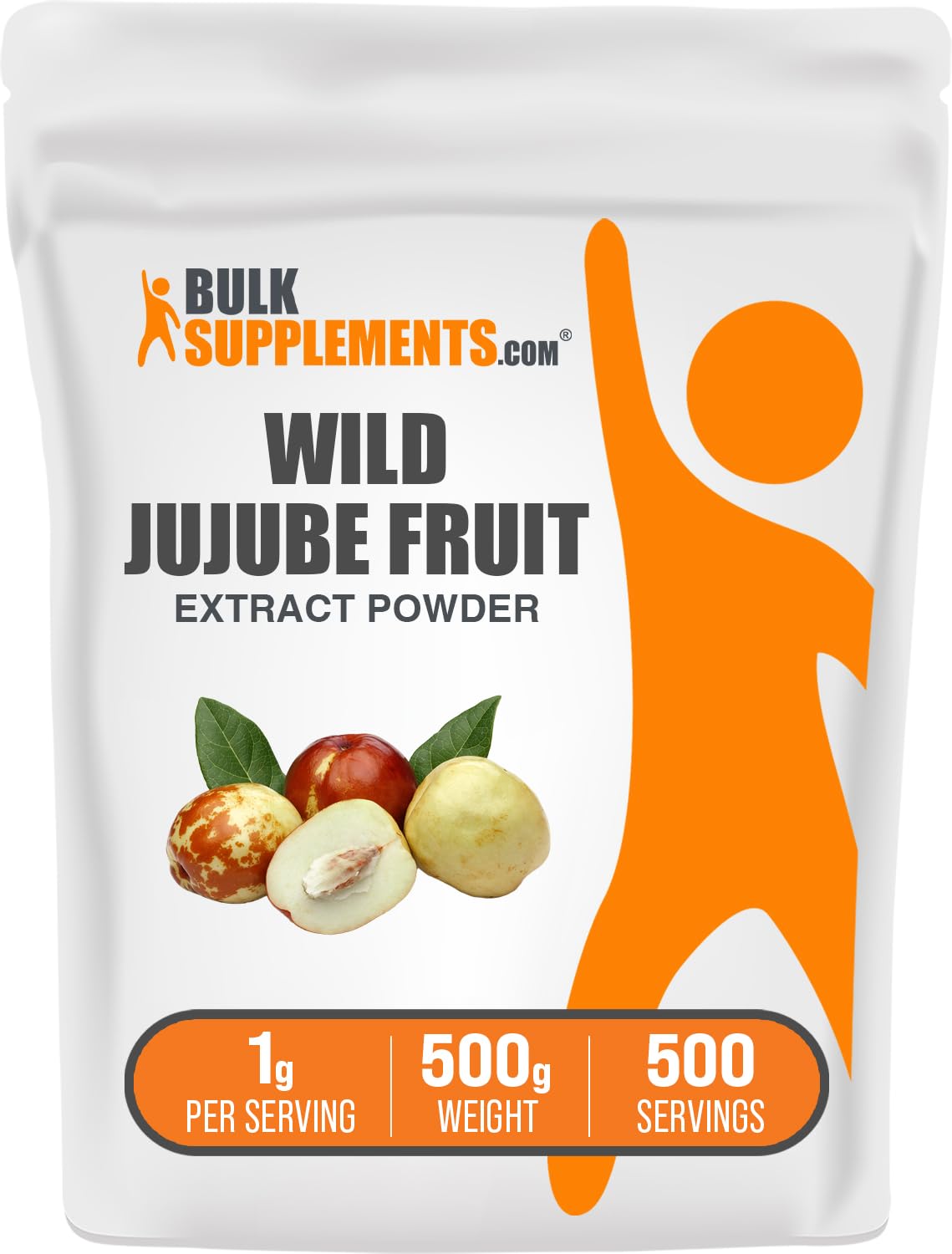 BulkSupplements extrait de jujube sauvage en poudre 500g vue avant