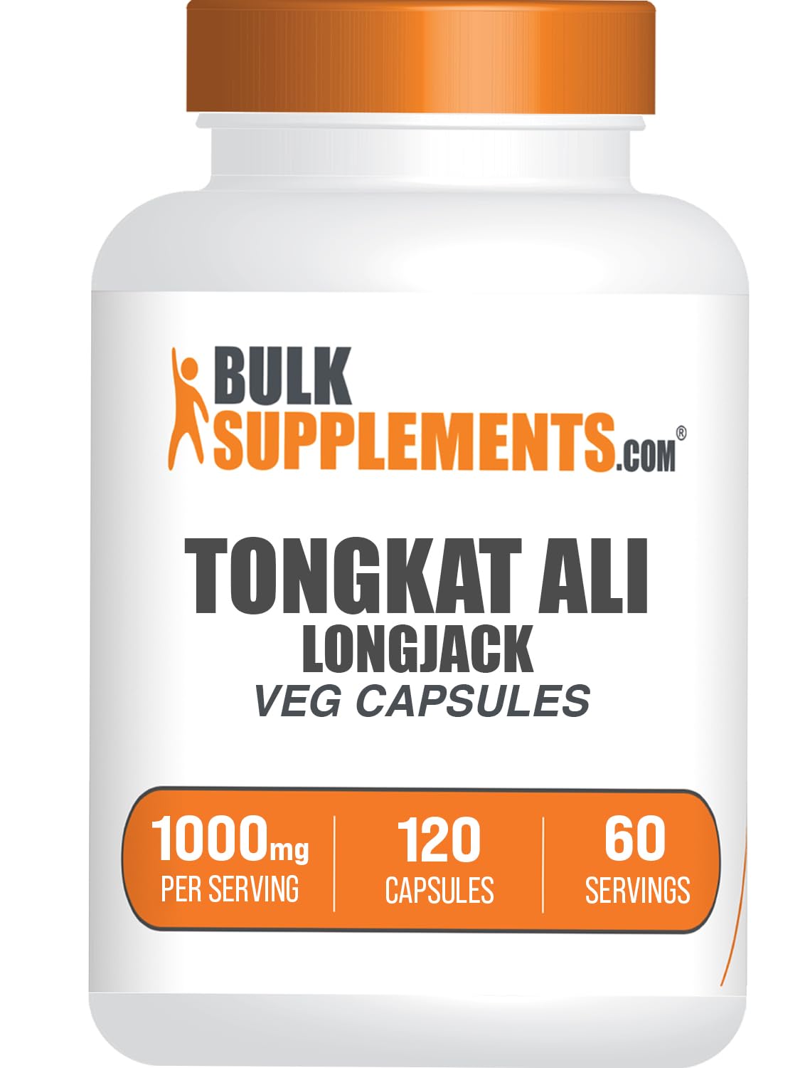BulkSupplements Extrait de Longjack gélules végétales vue de face