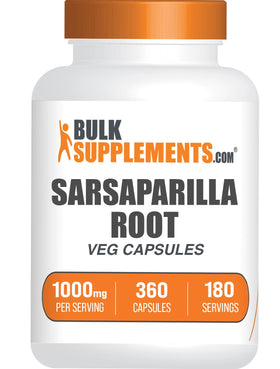 BulkSupplements Extrait de Racine de Sarsaparille 360 capsules vue de face