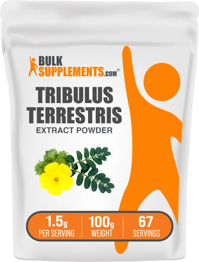 BulkSupplements extrait de Tribulus Terrestris 100g vue avant