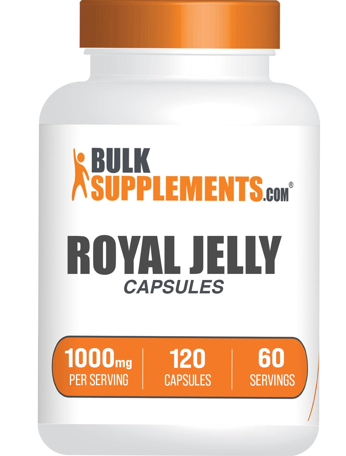 BulkSupplements Gelée Royale capsules 1000 mg, emballage avant