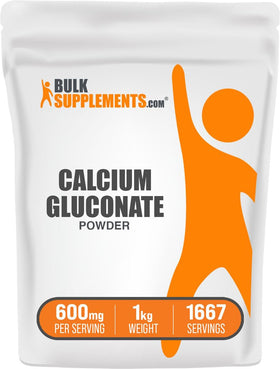 BulkSupplements Gluconate de Calcium Poudre 600mg 1kg vue avant