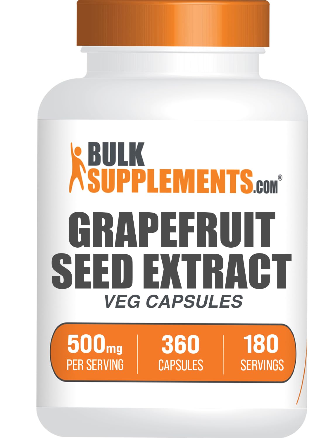 BulkSupplements Graines de Pamplemousse Capsules, 500mg, face avant