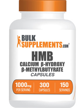 BulkSupplements HMB Capsules 1000mg 300 Count front view