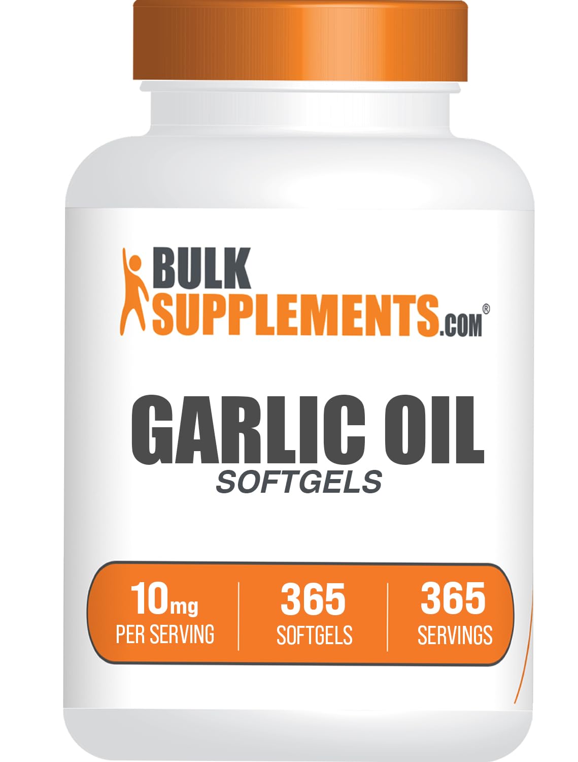 BulkSupplements huile d'ail gélules odorless 365 unités