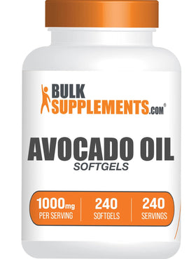 BulkSupplements Huile d'Avocat 1000mg gélules en bouteille