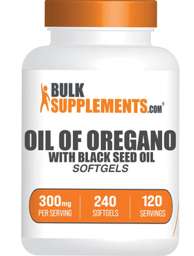 BulkSupplements Huile d'Origan avec Huile de Nigelle Softgels 6000mg avant