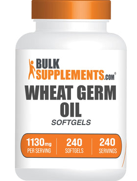 BulkSupplements Huile de Germe de Blé 1130mg gélules face avant