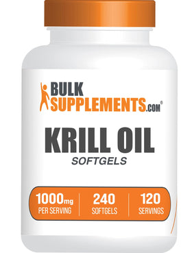 BulkSupplements Huile de Krill 1000mg gélules molles vue de face