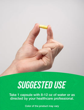 BulkSupplements Isoflavones de Soja capsules avec une main tenant une capsule