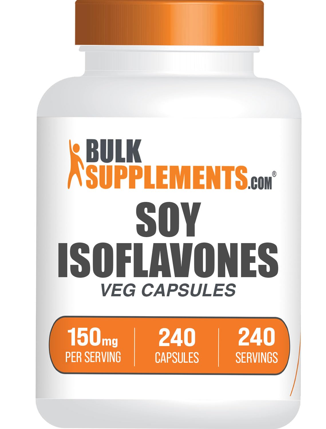 BulkSupplements Isoflavones de Soja capsules vue avant