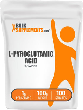 BulkSupplements L-Acide Pyroglutamique Poudre 100g vue avant