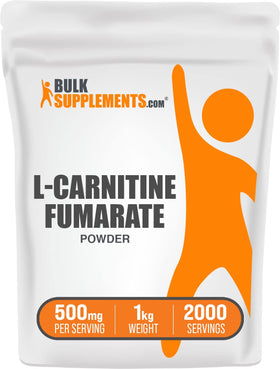BulkSupplements L-Carnitine Fumarate poudre 500mg 1kg vue avant