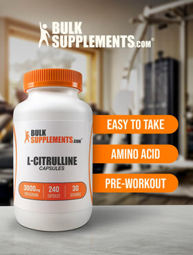 BulkSupplements L-Citrulline Capsules 3000mg - serving size measurement