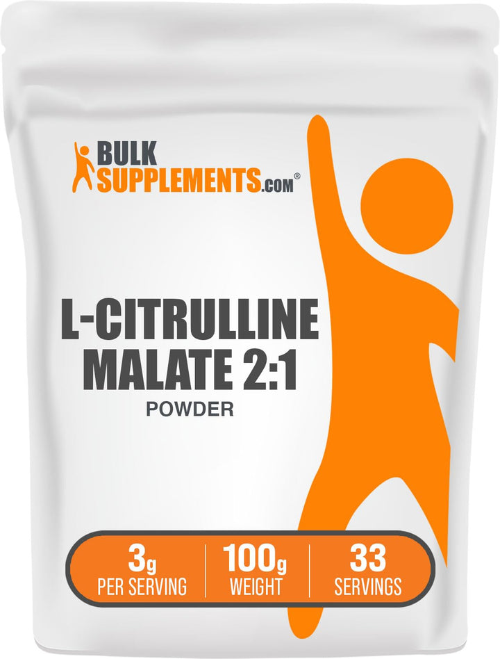 BulkSupplements L-Citrulline Malate 3000mg pack avant