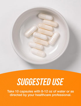BulkSupplements L-Leucine 5000mg capsules, prise avec un verre d'eau