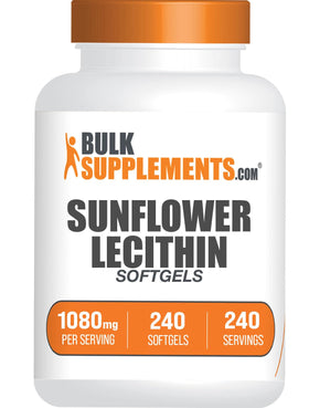 BulkSupplements Lecithine de Tournesol 1080mg gélules avant