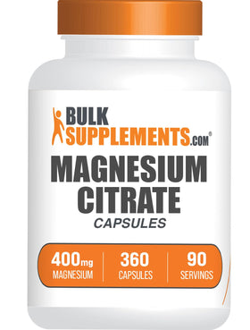 BulkSupplements Magnésium Citrate 400mg capsules front view
