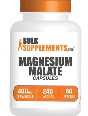 BulkSupplements Magnésium Malate 400mg capsules avant