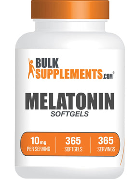 BulkSupplements Mélatonine 10 mg Gélules Souples vue de face
