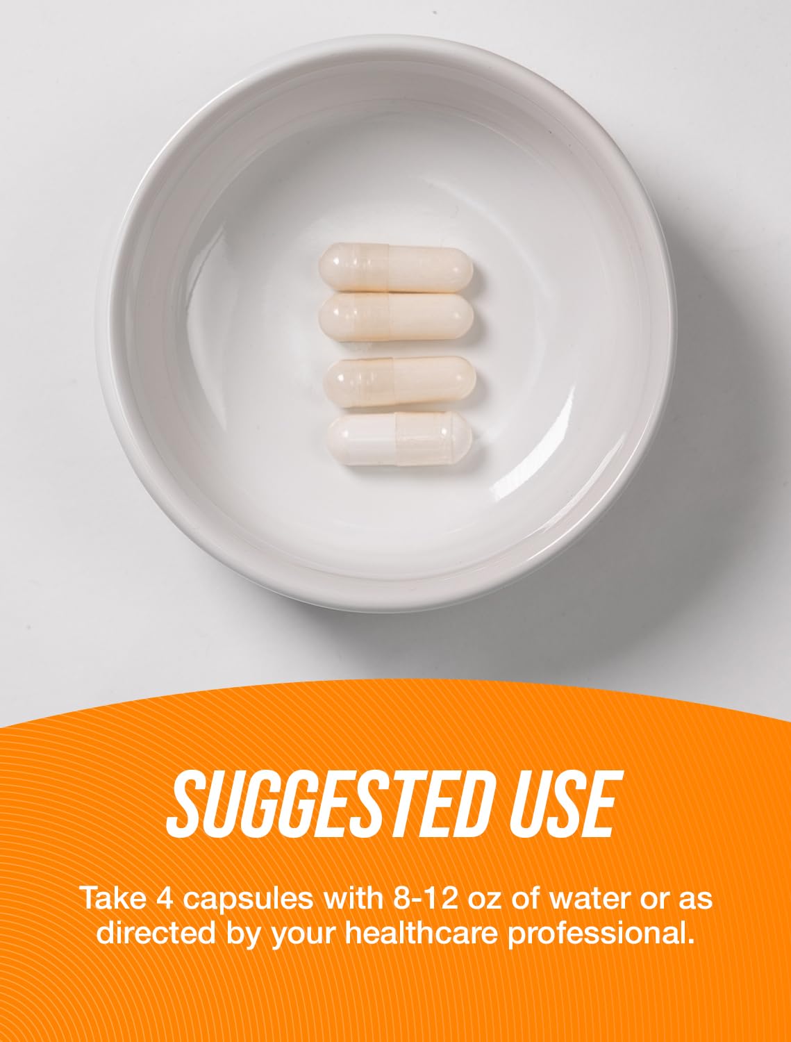 BulkSupplements MSM Capsules 3000mg gélules dans une main