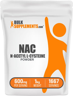 BulkSupplements N-Acetyl Cysteine 600mg poudre 1kg vue avant