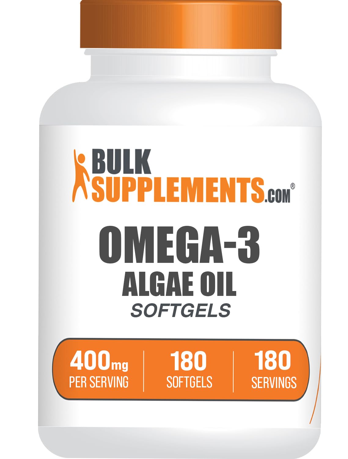 BulkSupplements Omega-3 Softgels 180 comprimés emballage avant