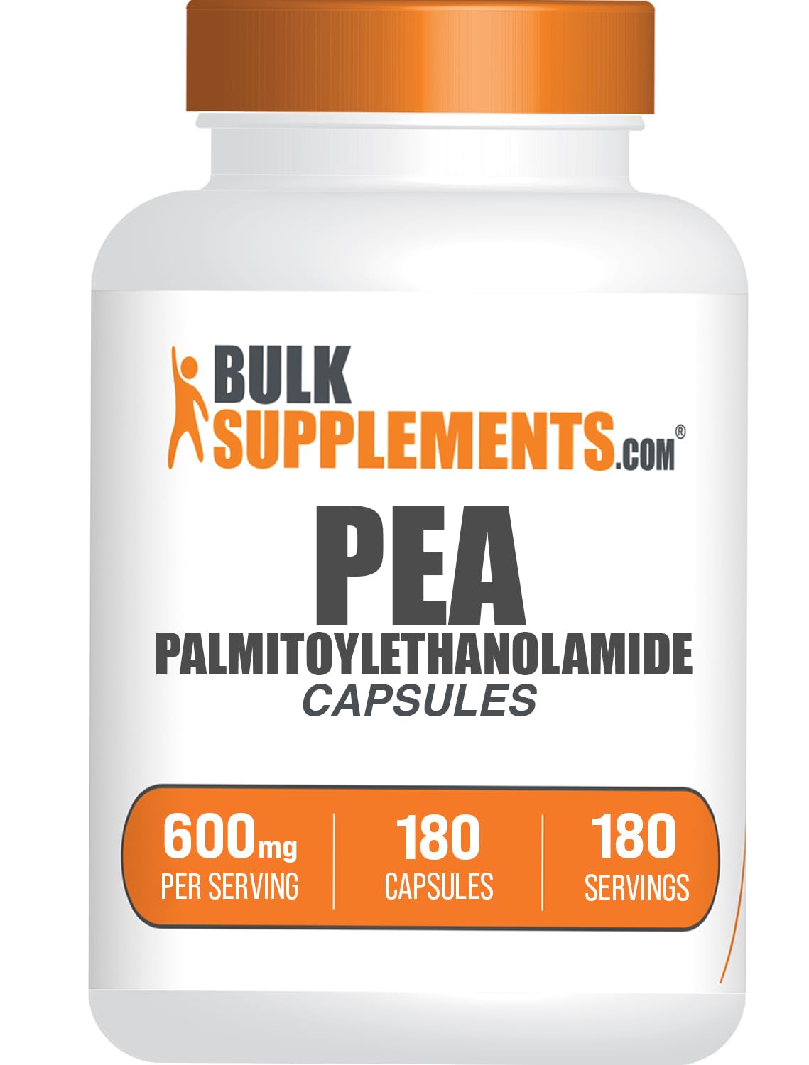 BulkSupplements Palmitoylethanolamide 600mg capsules front view