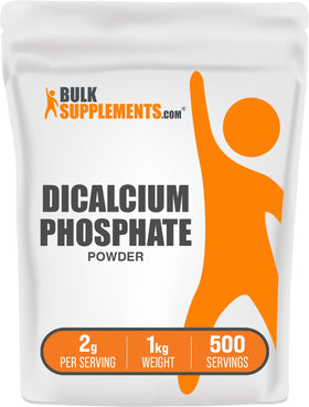 BulkSupplements Phosphate Dicalcique Poudre 1kg - vue avant du produit