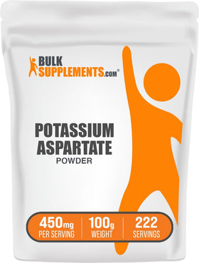 BulkSupplements Potassium Aspartate Poudre 100g vue de face
