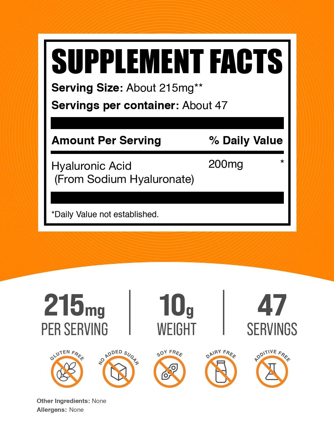 BulkSupplements Poudre d'Acide Hyaluronique 215mg en utilisation dans un smoothie