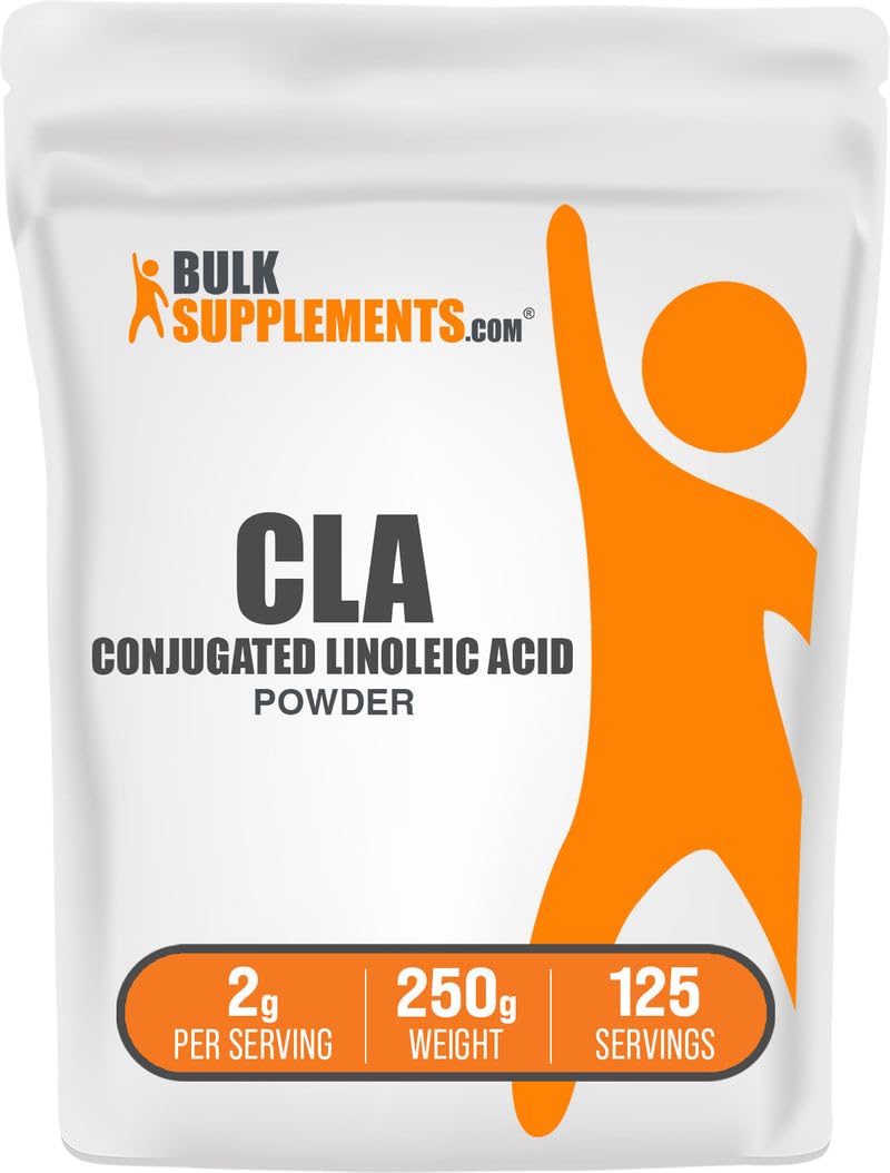 BulkSupplements Poudre d'Acide Linoléique Conjugué 250g vue de face