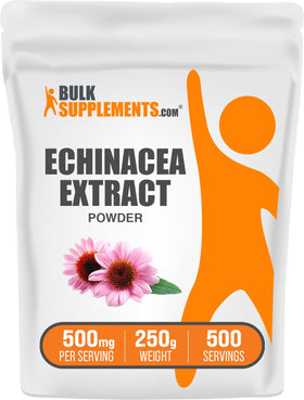 BulkSupplements poudre d'extrait d'échinacée 500mg 250g vue de face
