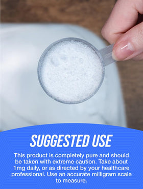BulkSupplements Poudre de Biotine Pure 250g sur une table