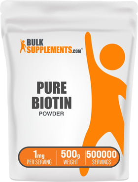 BulkSupplements Poudre de Biotine Pure 500g emballage avant