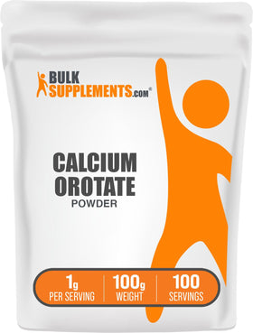 BulkSupplements Poudre de Calcium Orotate 100g vue de face