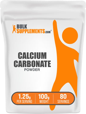 BulkSupplements Poudre de Carbonate de Calcium 100g vue avant