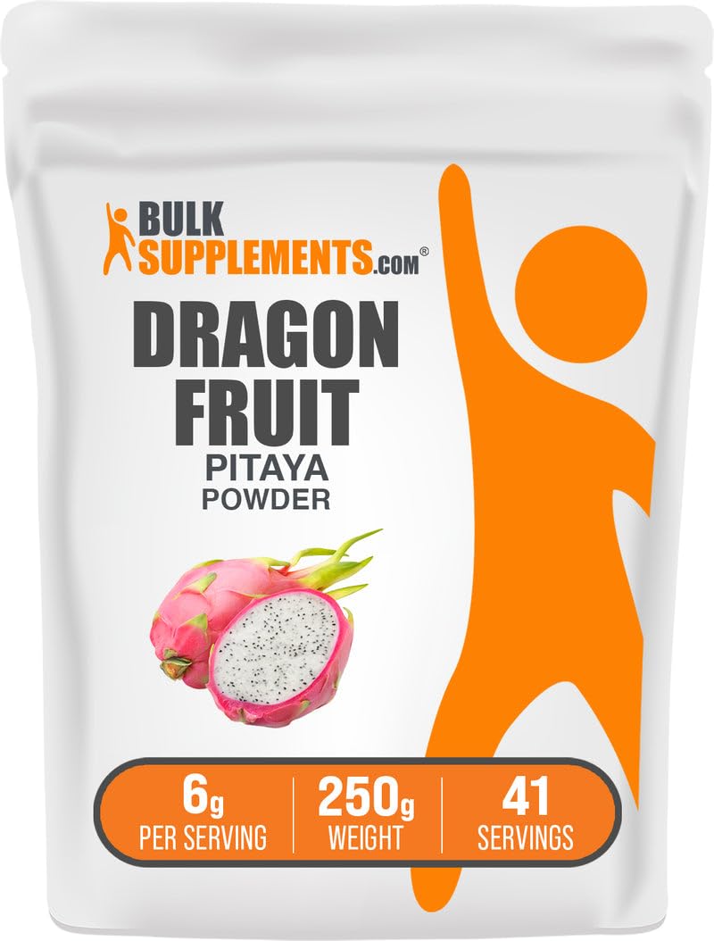 BulkSupplements Poudre de Fruit du Dragon 250g emballage avant