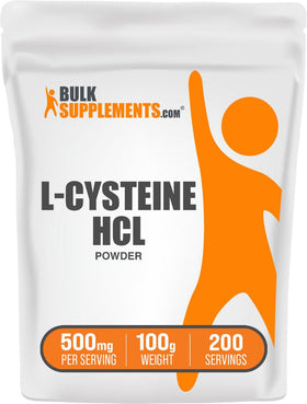 BulkSupplements Poudre de L-Cystéine HCl 500mg vue avant