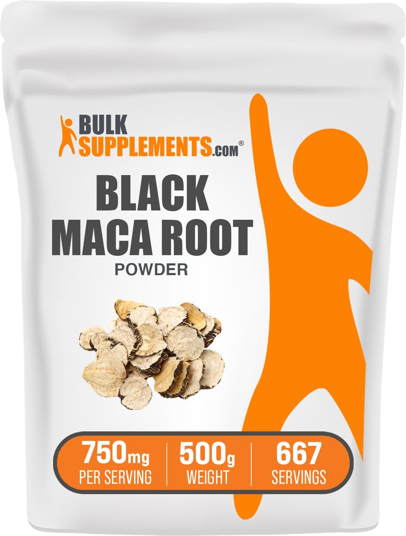 BulkSupplements Poudre de Maca Noire 500g vue avant