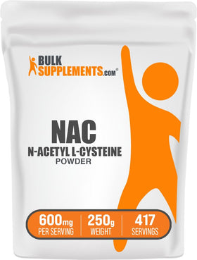 BulkSupplements Poudre de NAC 600mg vue de face